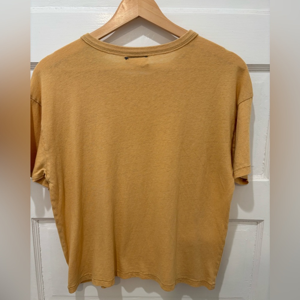 American Eagle Outfitters Mustard Crop Top - Picture 2 of 2